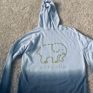 Light to dark blue ombré Ivory Ella Sweatshirt